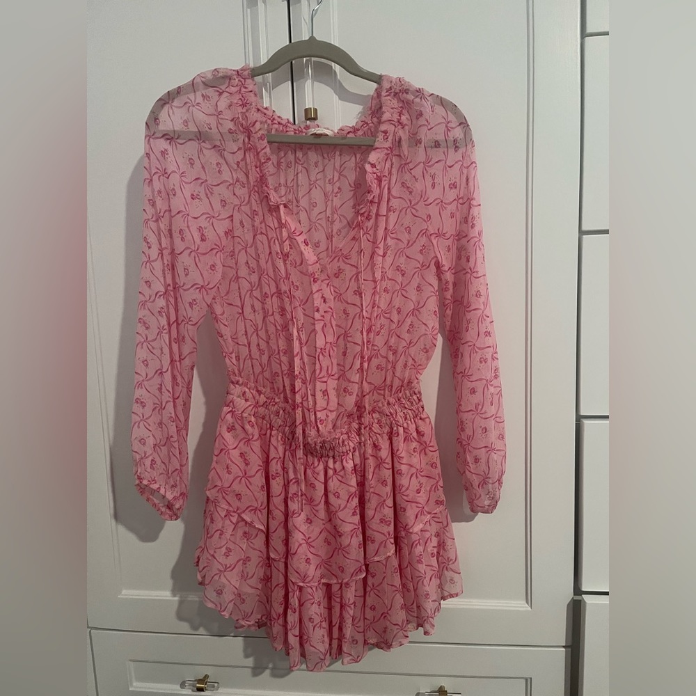 LOVESHACKFANCY Women's mini popover dress